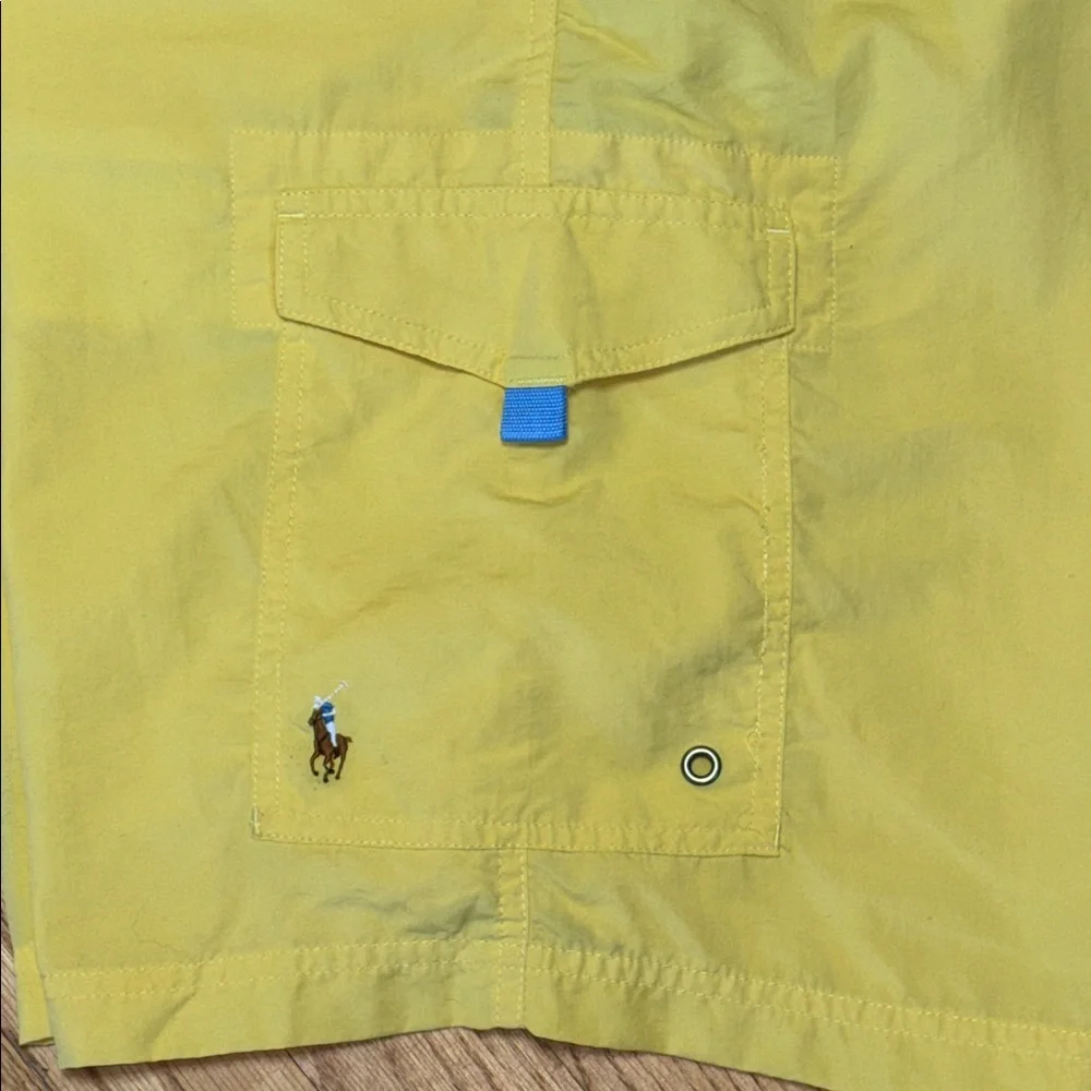 Polo Ralph Lauren Traveler Classic w/Cargo Pocket Yellow Swim Trunk/Short Large